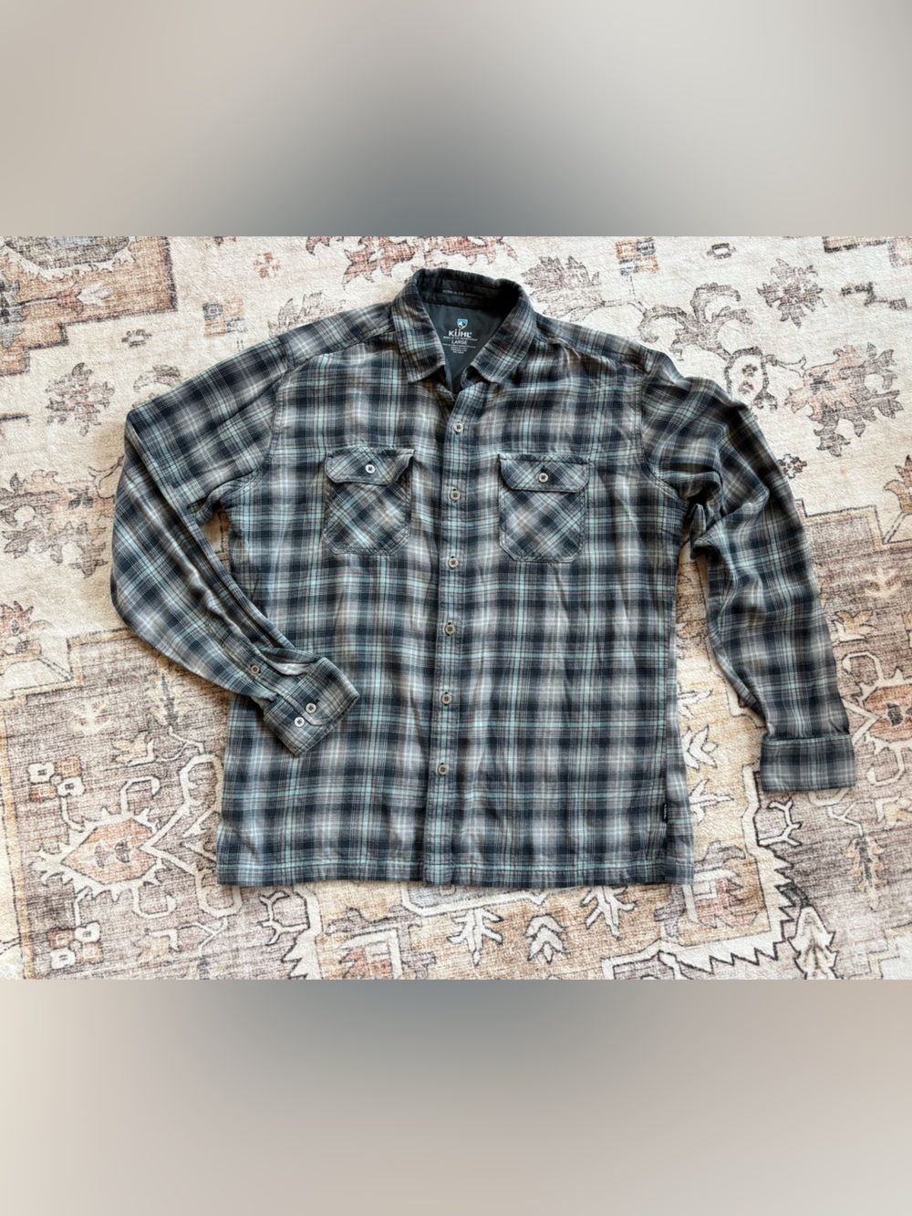 Kuhl Men's Plaid Long-Sleeve Button-Down Shirt
